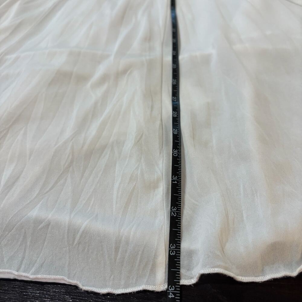 Zac & Rachel White Layered Maxi Skirt SzL Minimalist Romantic Balletcore - Picture 6 of 7